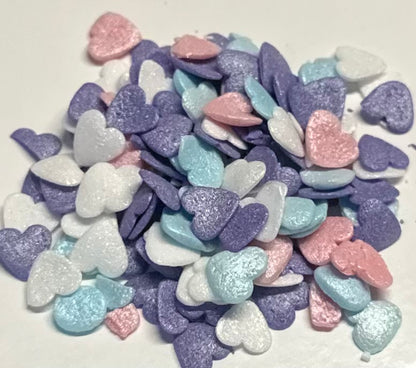 Pearlized Heart Confetti Mix