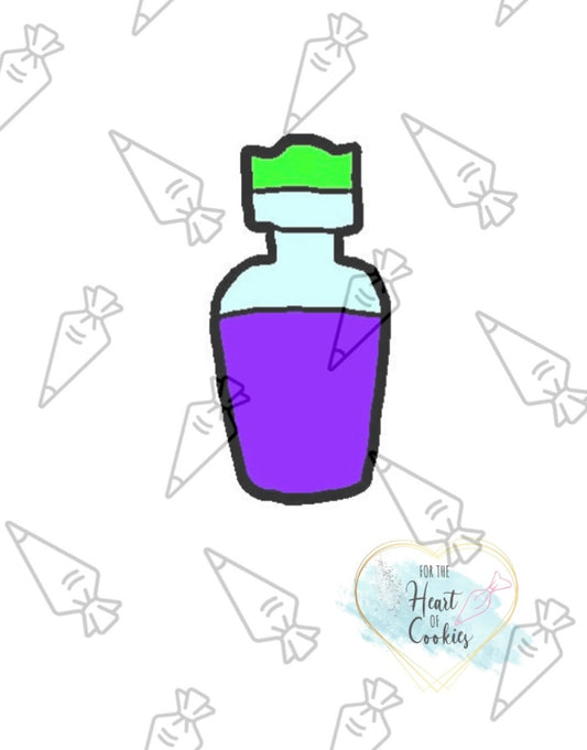 Purple potion bottle