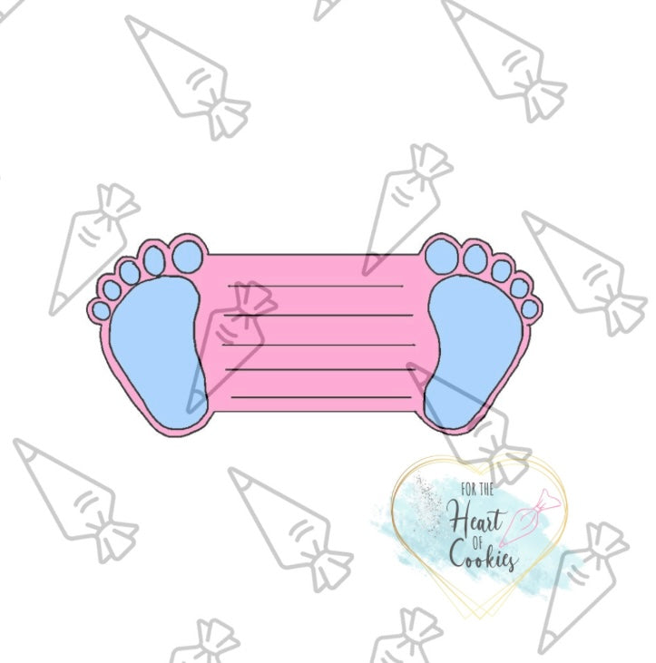 Baby feet info card