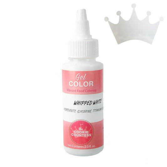 Cookie Countess Gel Food Color 2oz. -Whipped White
